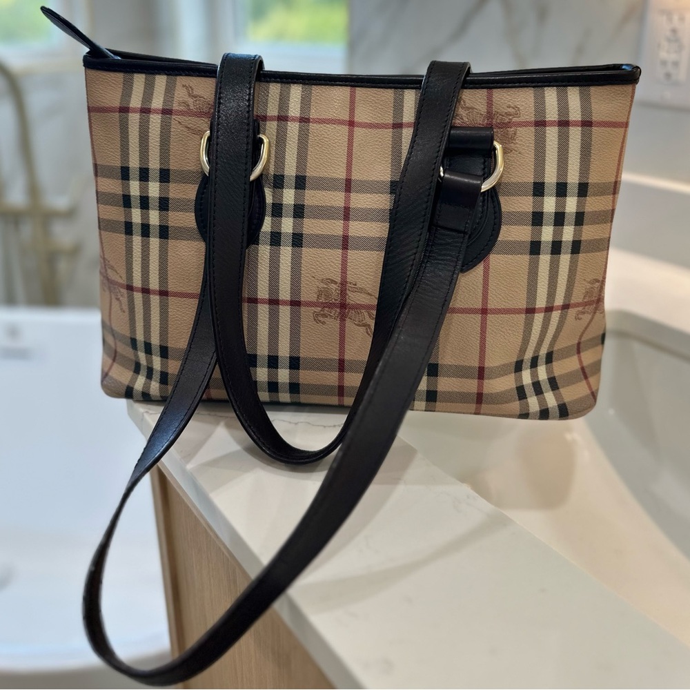 Burberry Haymarket Tote Bag